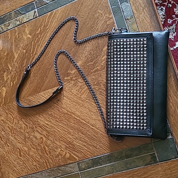 PU Studded Clutch Crossbody Bag - Picture 1 of 16